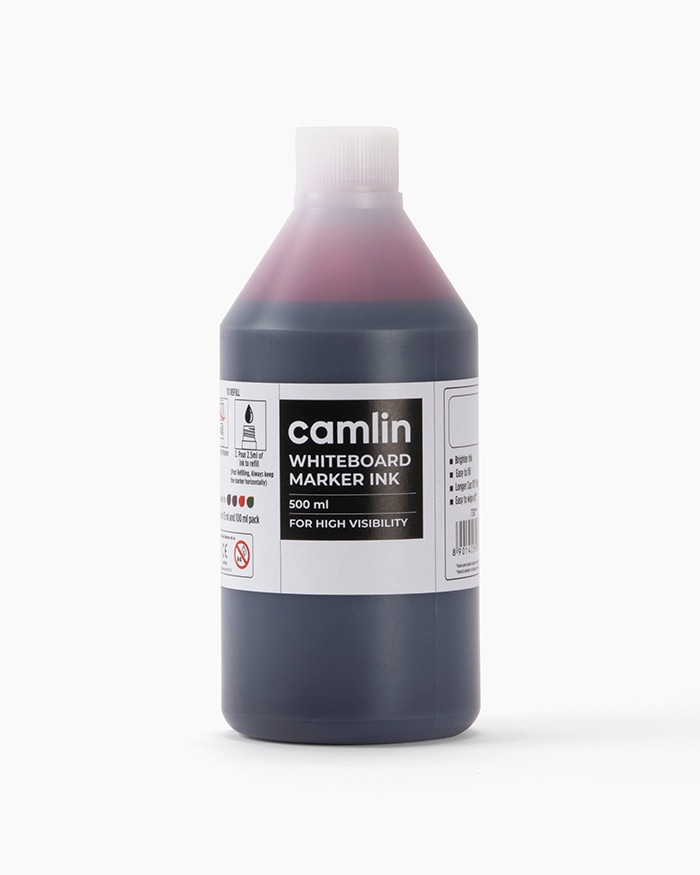 Camlin Whiteboard Marker Ink Individual bottle of 500 ml in Red shade