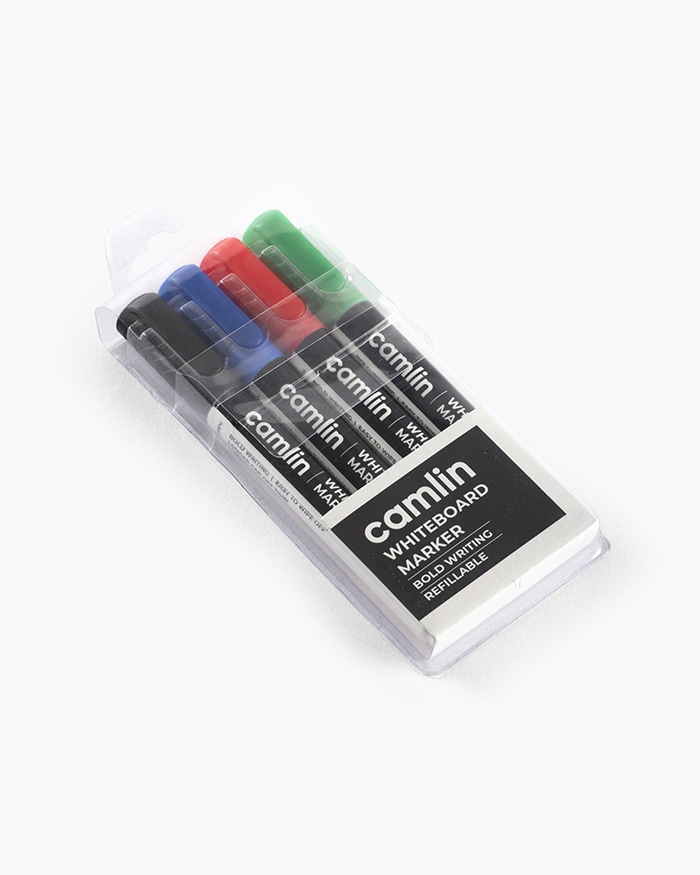 Buy Camlin Whiteboard Markers Assorted pouch of 4 shades