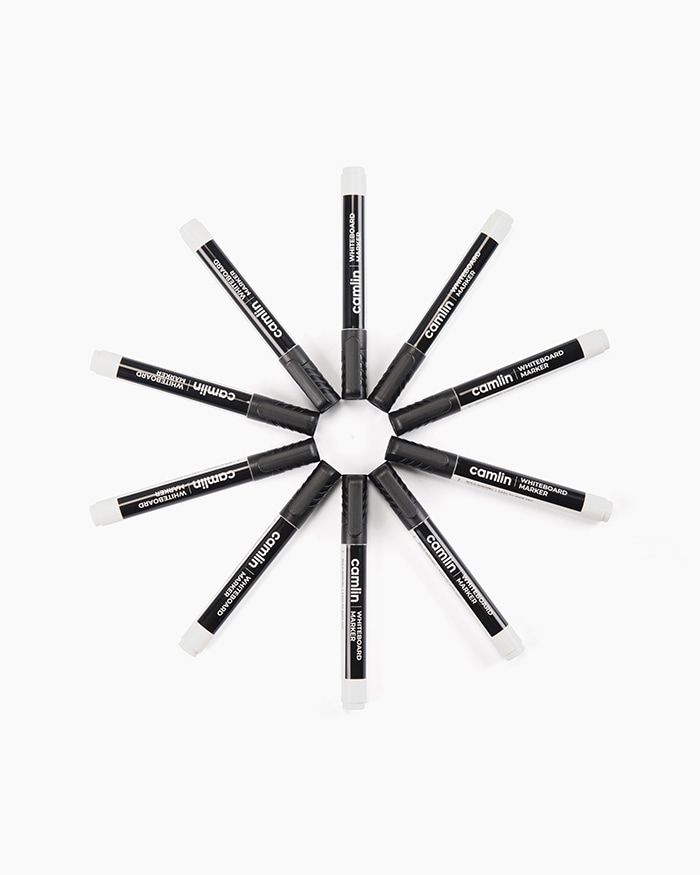 Camlin Whiteboard Markers Carton of 10 markers in Black shade