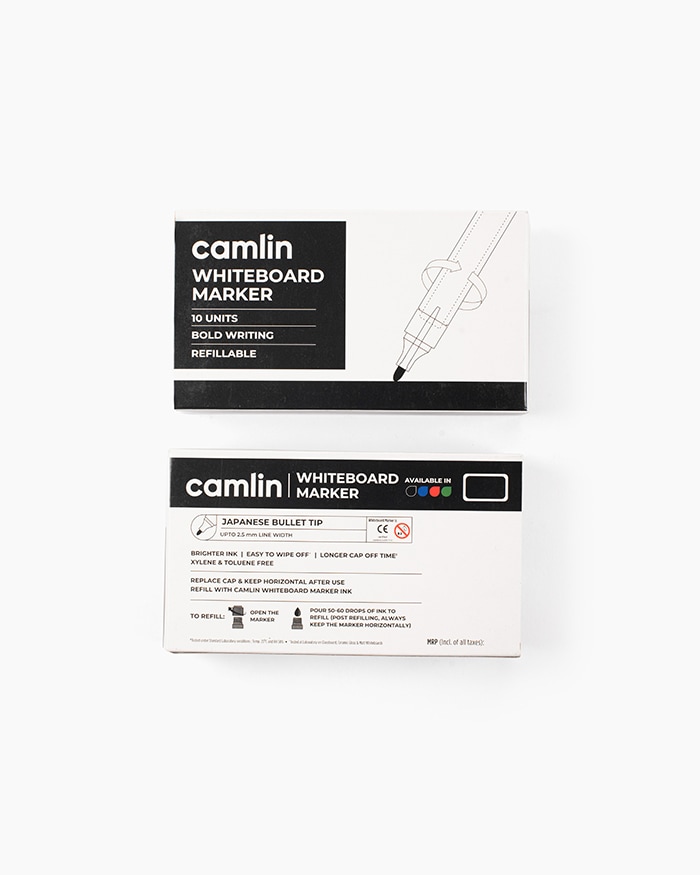 Camlin Whiteboard Markers Carton of 10 markers in Black shade