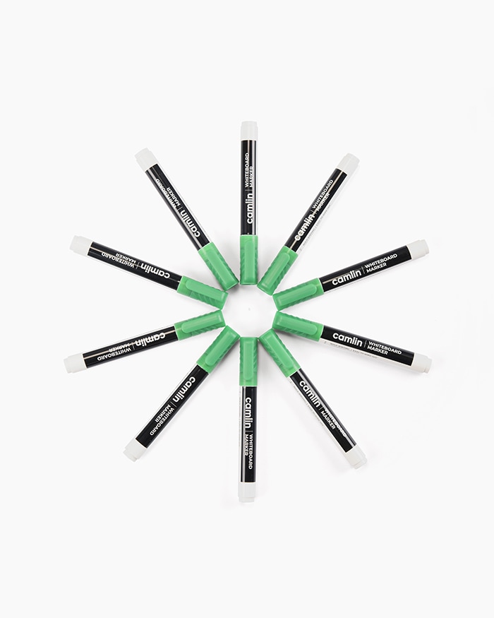 Camlin Whiteboard Markers Carton of 10 markers in Green shade
