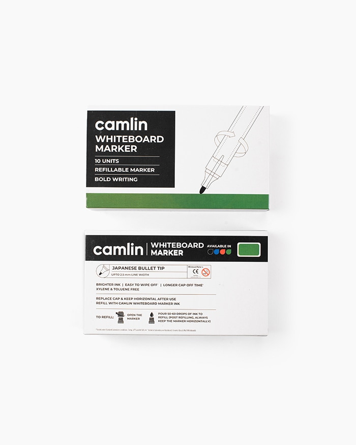 Camlin Whiteboard Markers Carton of 10 markers in Green shade