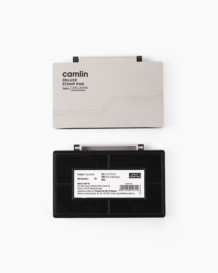 Camlin Deluxe Stamp Pad Individual stamp pad in Black, Small