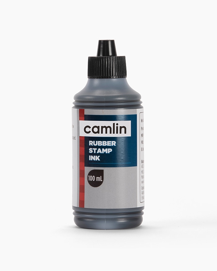 Camlin Rubber Stamp Ink Individual bottle of Black in 100 ml