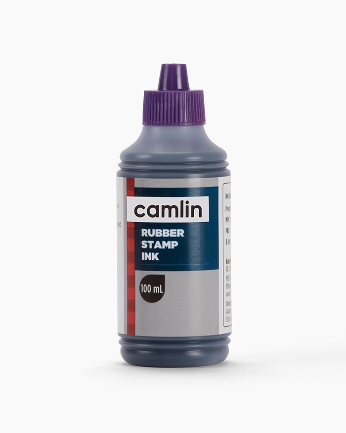 Camlin Rubber Stamp Ink Individual bottle of Violet in 100 ml