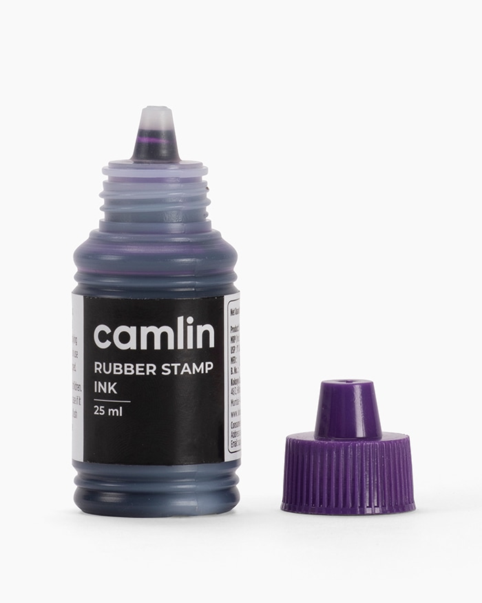 Camlin Rubber Stamp Ink Individual bottle of Violet in 25 ml