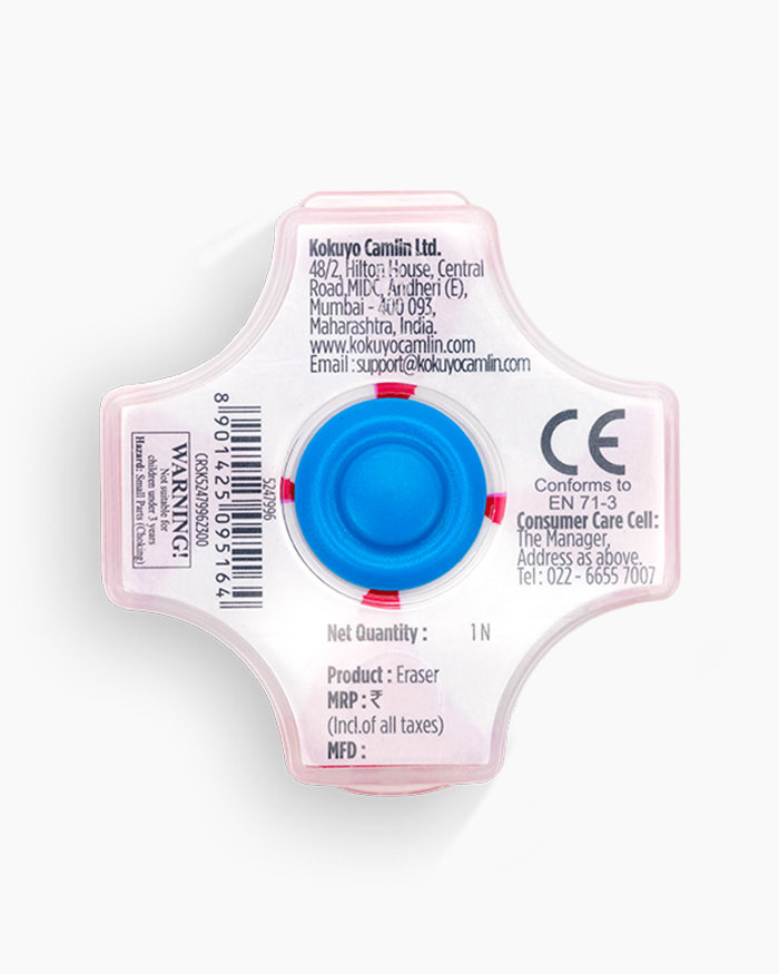 Camlin Spin Eraser Individual eraser in red