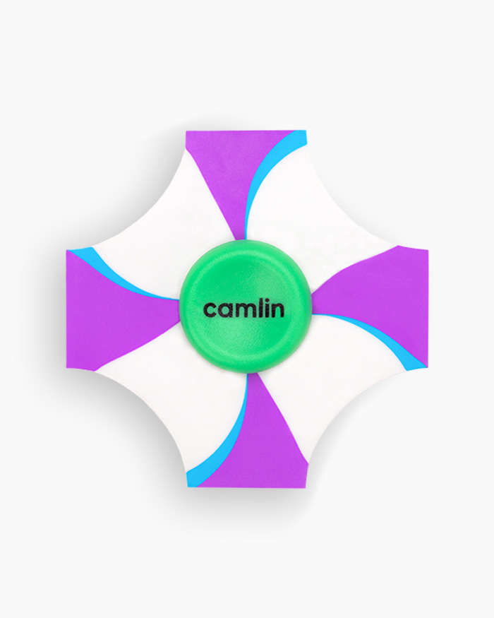 Camlin Spin Eraser Individual eraser in purple