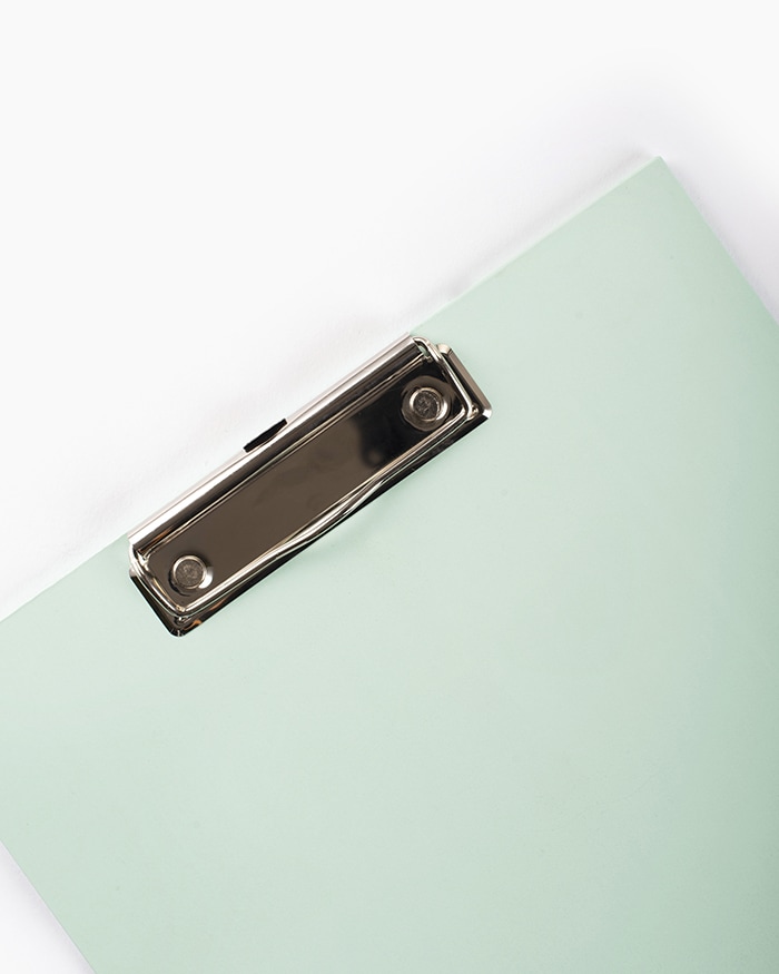 Camlin Exam Clipboard Individual clipboard in Aqua Green colour with plastic cover