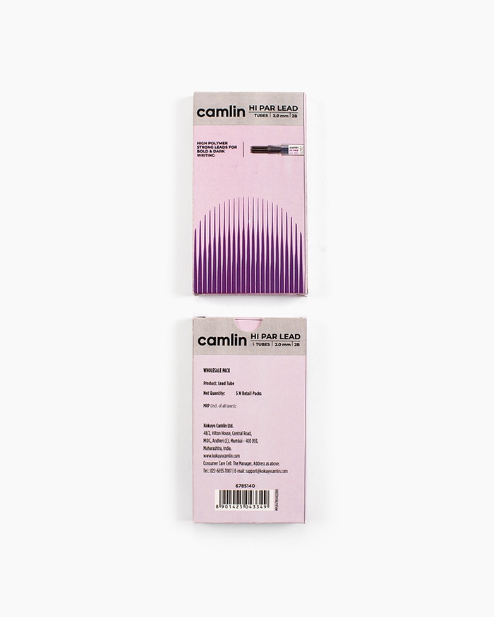 Camlin Hi-Par 2B Leads 5 tubes with 5 leads of 2 mm in each