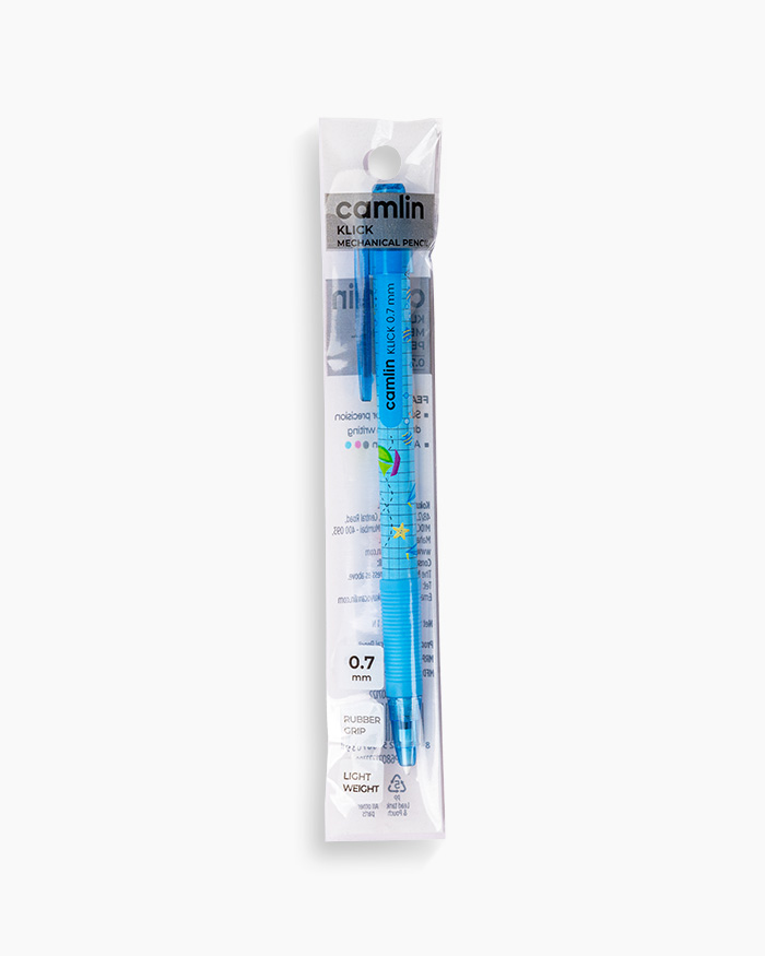 Camlin Klick Mechanical Pencil Individual pencil in 0.7 mm, Baby Blue