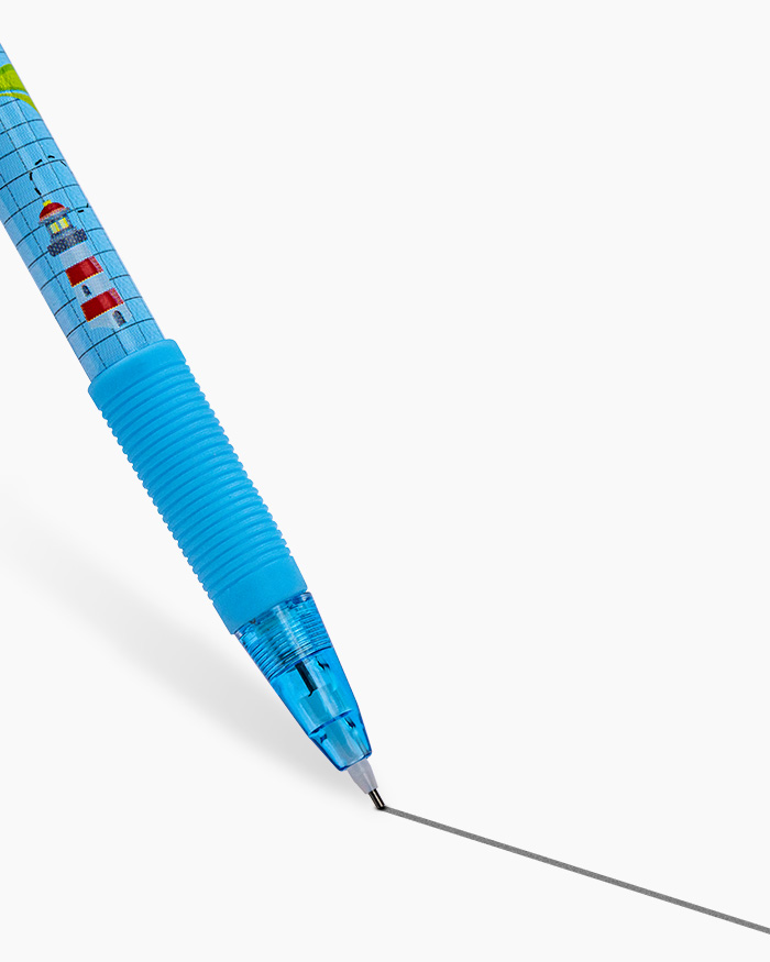 Camlin Klick Mechanical Pencil Individual pencil in 0.9 mm with Leads, Baby Blue