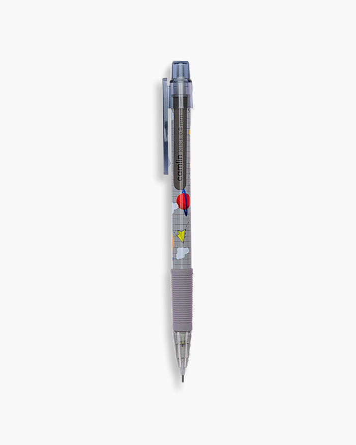 Camlin Klick Mechanical Pencil Individual pencil in 0.9 mm with Leads, Grey
