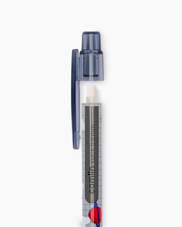 Camlin Klick Mechanical Pencil Individual pencil in 0.9 mm with Leads, Grey
