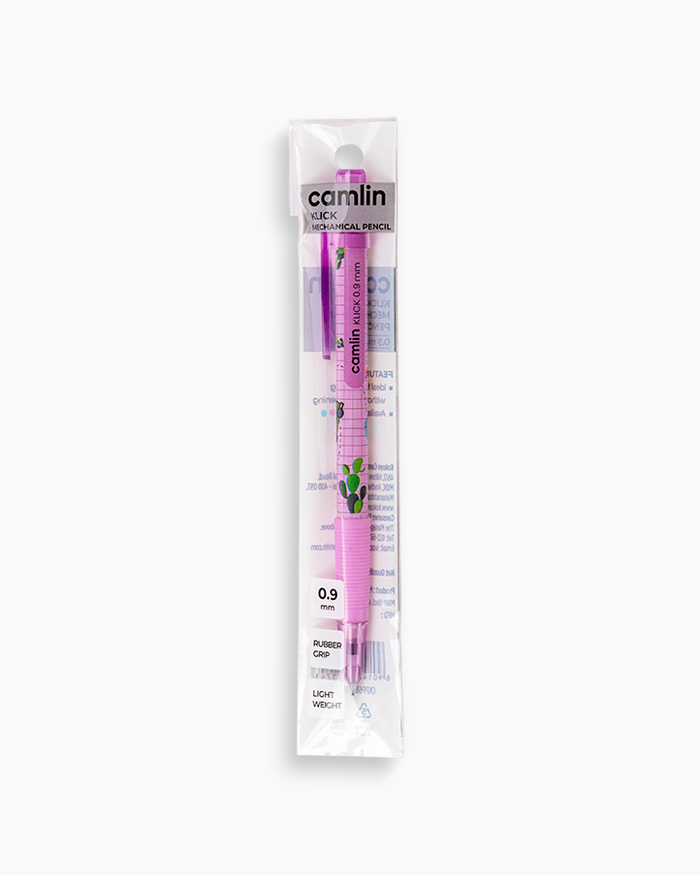 Camlin Klick Mechanical Pencil Individual pencil in 0.9 mm with Leads, Lilac