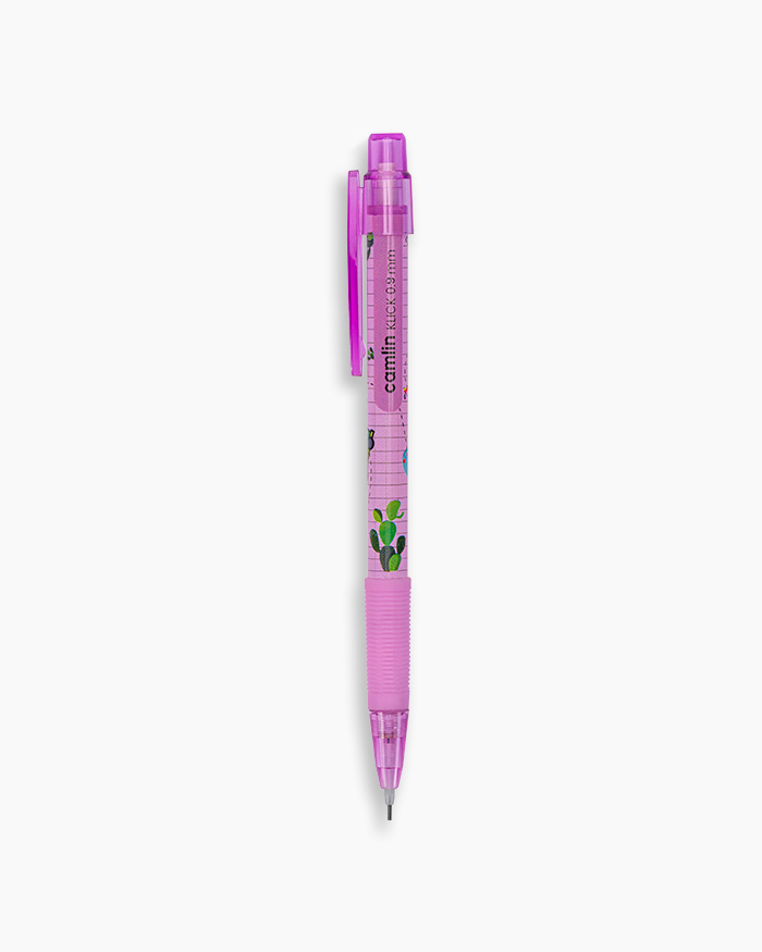 Camlin Klick Mechanical Pencil Individual pencil in 0.9 mm with Leads, Lilac