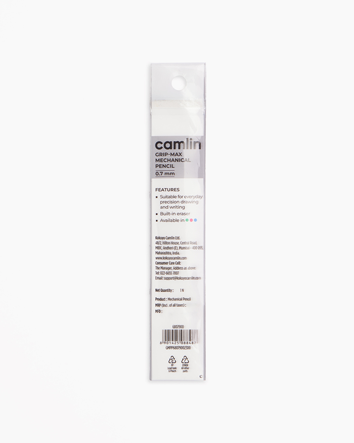 Camlin Grip-Max Mechanical Pencil 0.7 mm Individual pencil in 0.7 mm, Blue