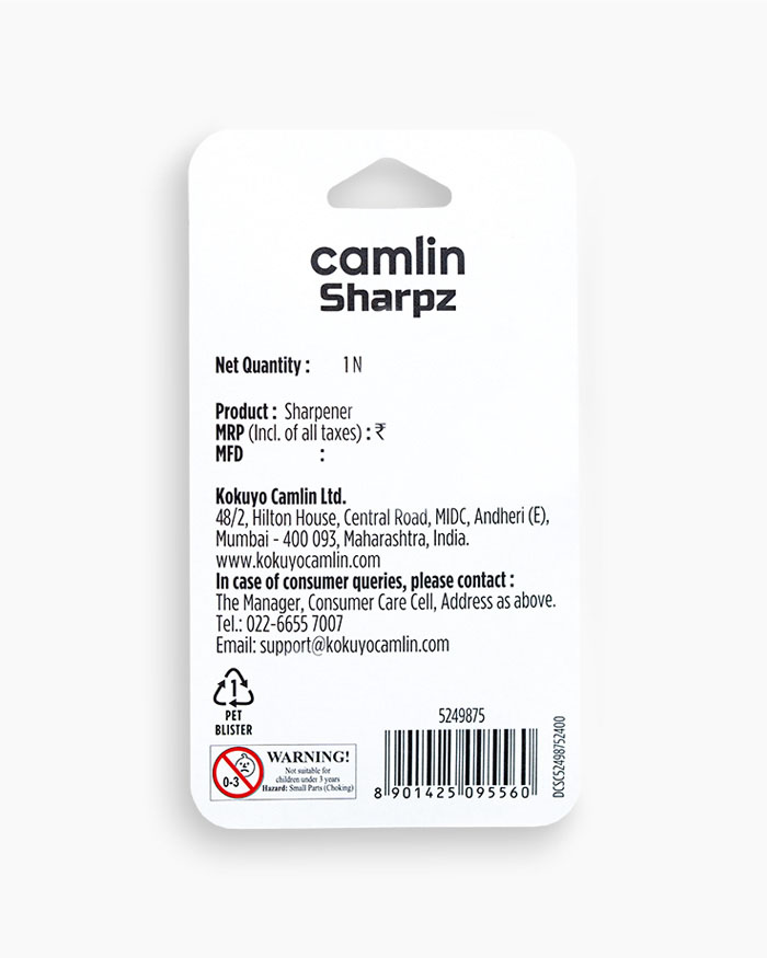 Camlin Sharpz Individual sharpener in orange