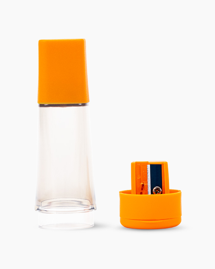 Camlin Twinz Eraser-sharpener combo in orange