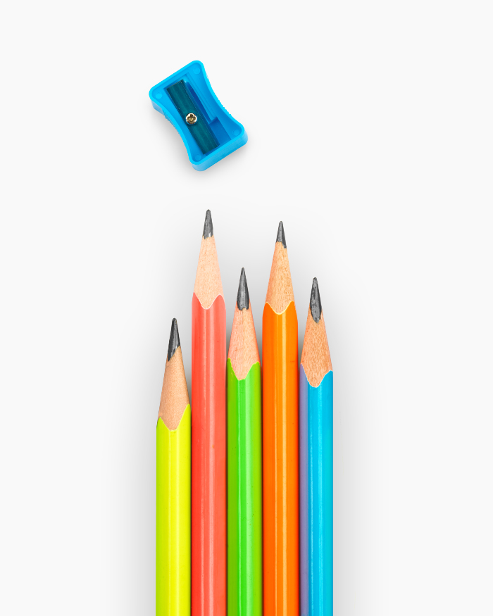 Camlin Nova Glowing Pencils Box of 10 pencils with Sharpener