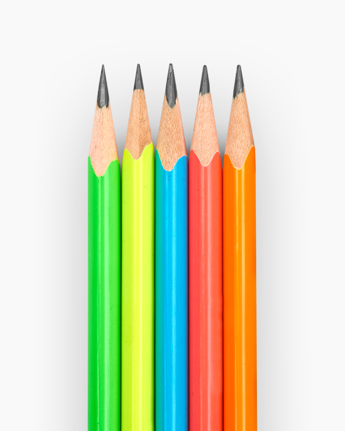 Camlin Nova Glowing Pencils Box of 10 pencils with Sharpener