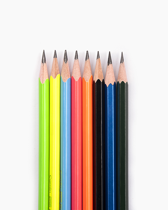 Camlin Nova Glowing Pencils Box of 10 pencils with Sharpener